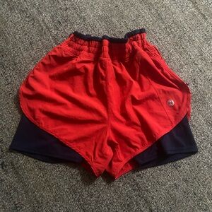 Nautica Navy and Red Competition Shorts